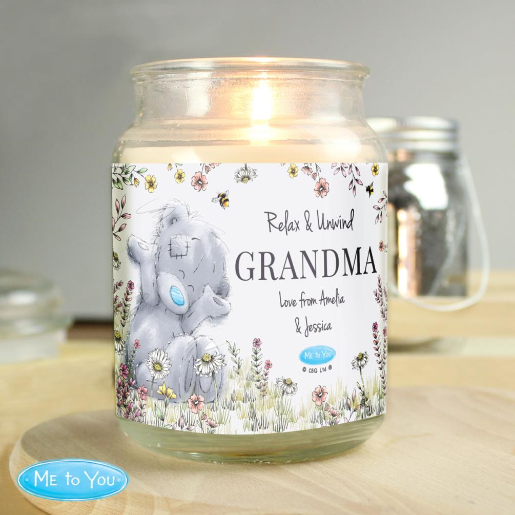 Personalised Me to You Floral Large Scented Jar Candle Extra Image 3